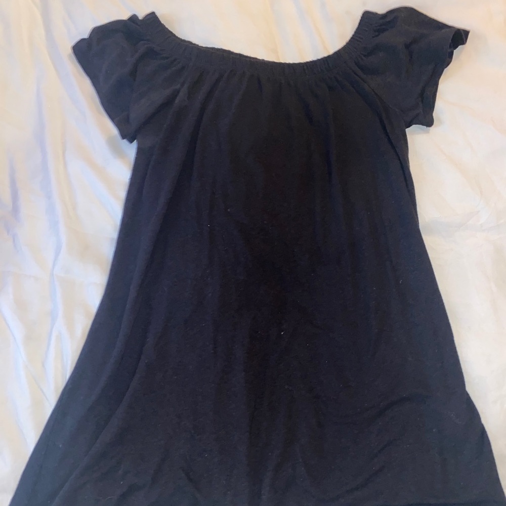 Forever 21 off the shoulder black dress